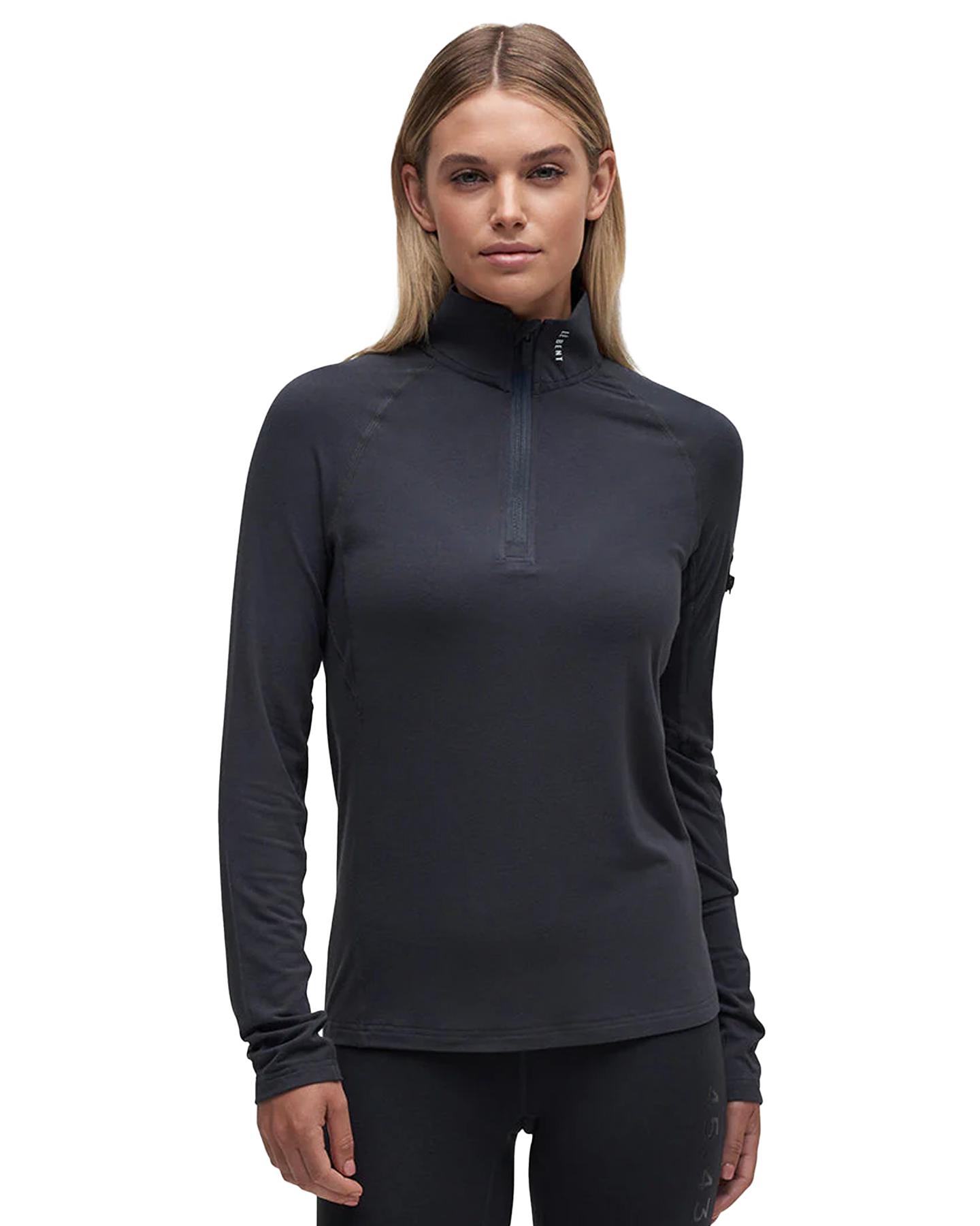 Le Bent Women's Core Midweight 1/4 Zip - Dark Cloud Thermals - Trojan Wake Ski Snow