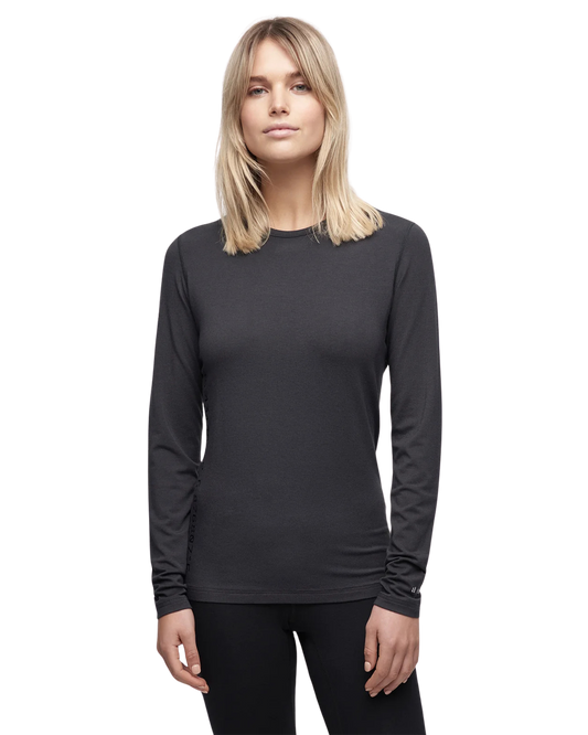 Le Bent Women's Core Midweight Crew Women's Thermal Tops - Trojan Wake Ski Snow