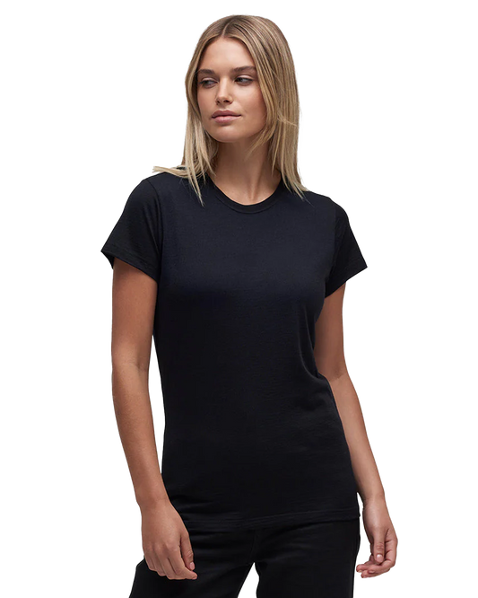 Le Bent Women's Ultralight Short Sleeve Tee - Black Women's S/S Tees - Trojan Wake Ski Snow