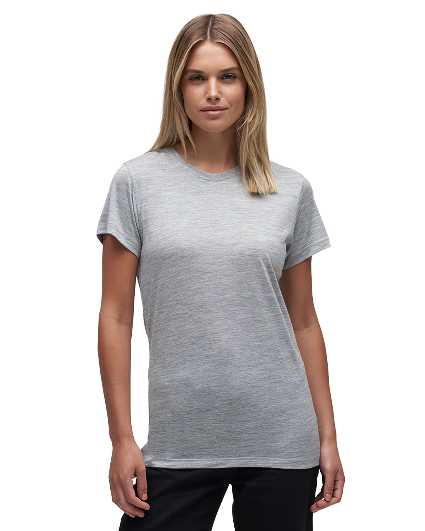 Le Bent Women's Ultralight Short Sleeve Tee - Heather Grey Shirts & Tops - Trojan Wake Ski Snow