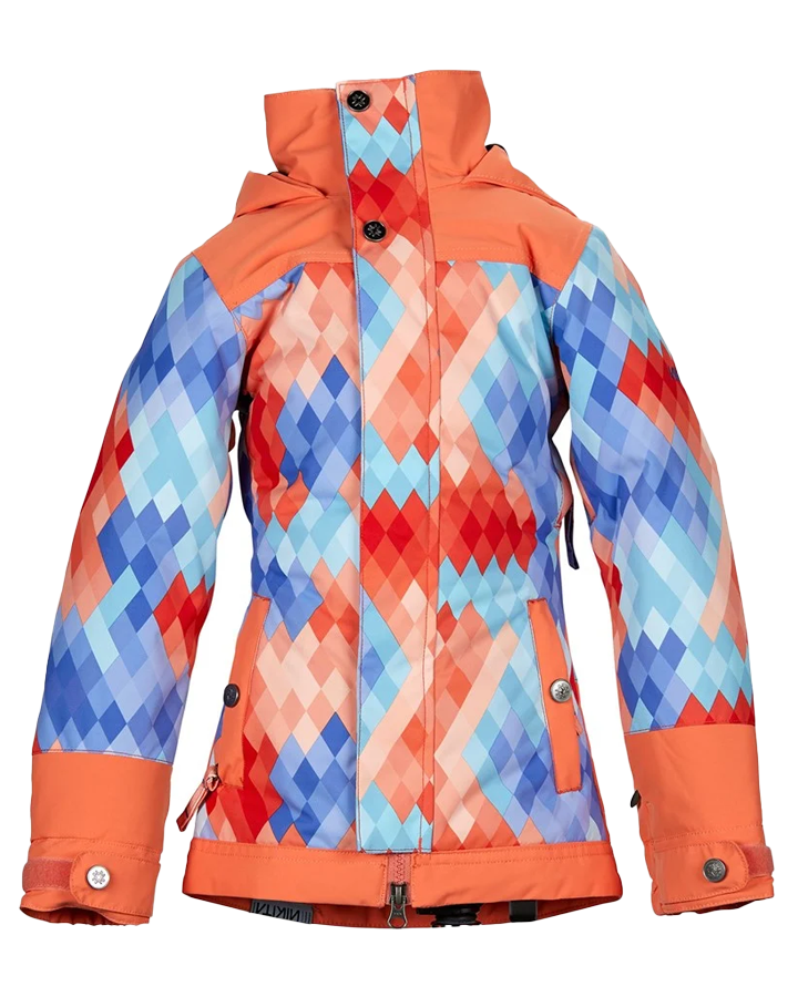 Nikita Girls Magnolia Jacket - Dimension/Coral Snow Jackets - Trojan Wake Ski Snow