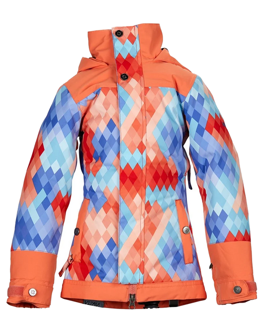 Nikita Girls Magnolia Jacket - Dimension/Coral Snow Jackets - Trojan Wake Ski Snow