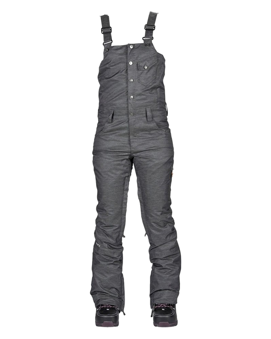 Nikita Womens Evergreen Denim Bib - Black Women's Snow Bibs - Trojan Wake Ski Snow