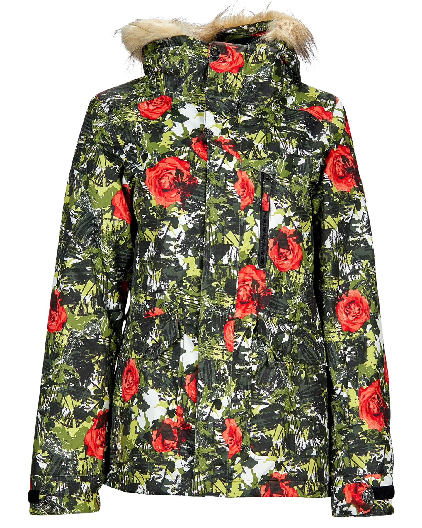 Nikita Girls Hawthorne Jacket - Camo Pop Peri Kids' Snow Jackets - Trojan Wake Ski Snow