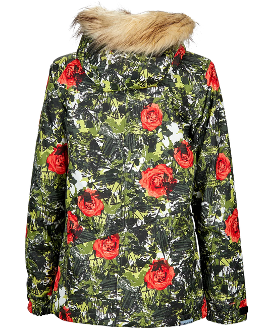 Nikita Girls Hawthorne Jacket - Camo Pop Peri Kids' Snow Jackets - Trojan Wake Ski Snow