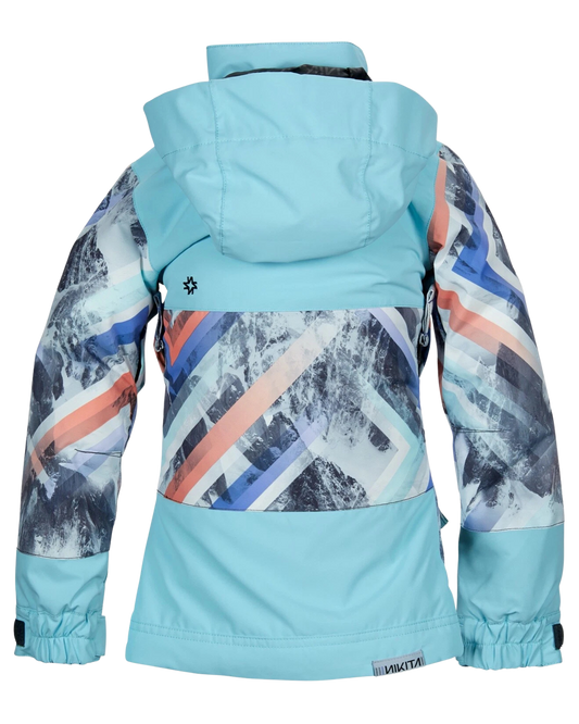 Nikita Girls Magnolia Jacket - Geo Storm/Caribean Kids' Snow Jackets - Trojan Wake Ski Snow