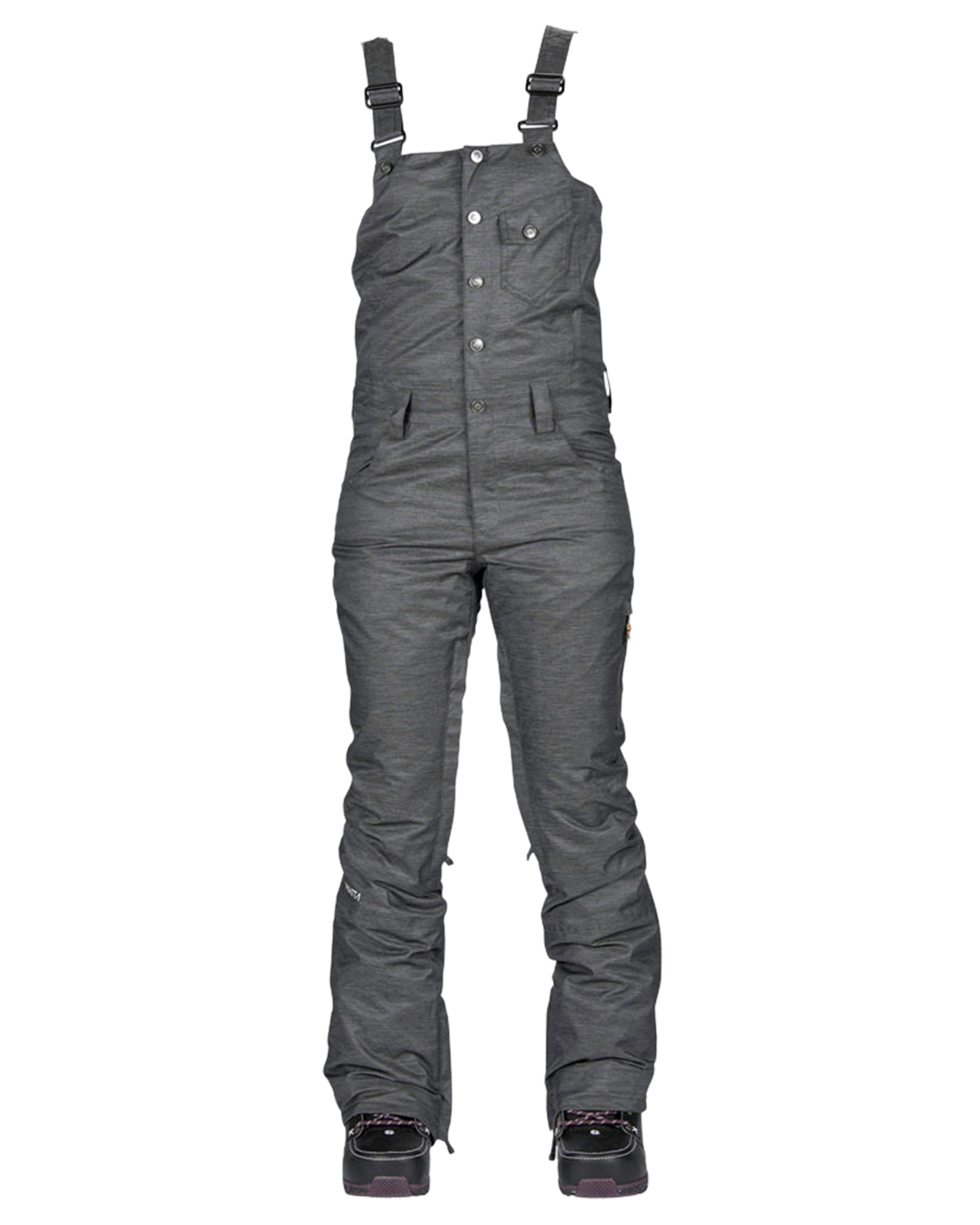 Nikita Women's Evergreen Denim Bib - Black Women's Snow Bibs - Trojan Wake Ski Snow