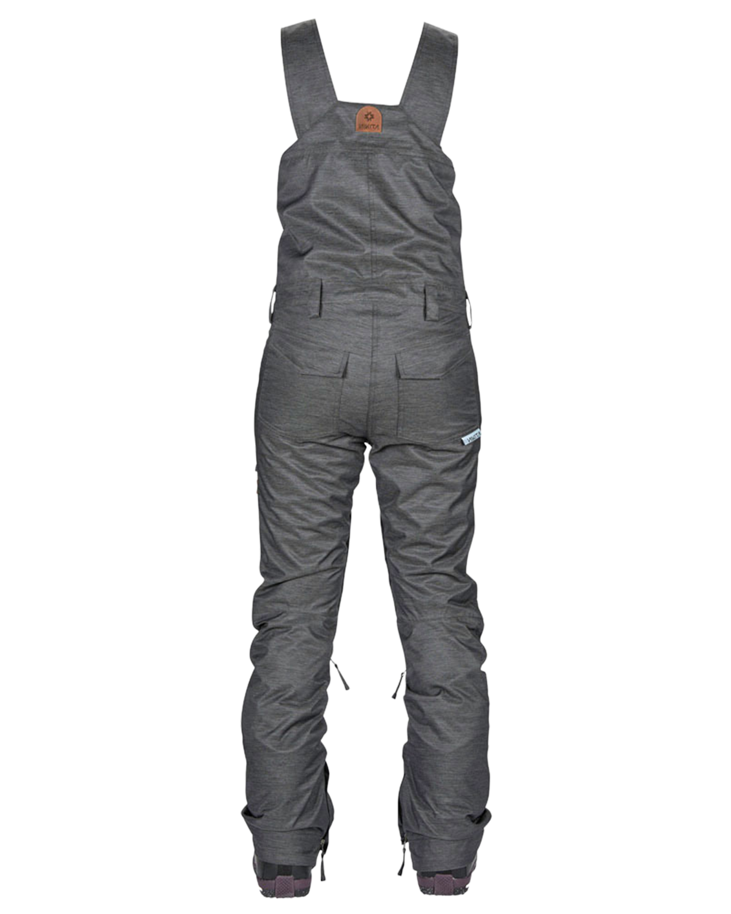 Nikita Women's Evergreen Denim Bib - Black Women's Snow Bibs - Trojan Wake Ski Snow