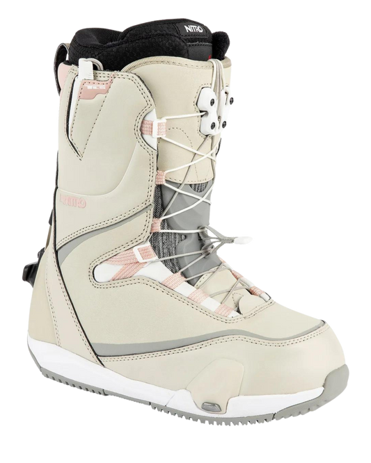 Nitro Cave Tls Women's Step On® Snowboard Boots - Sand-Rose Women's Snowboard Boots - Trojan Wake Ski Snow