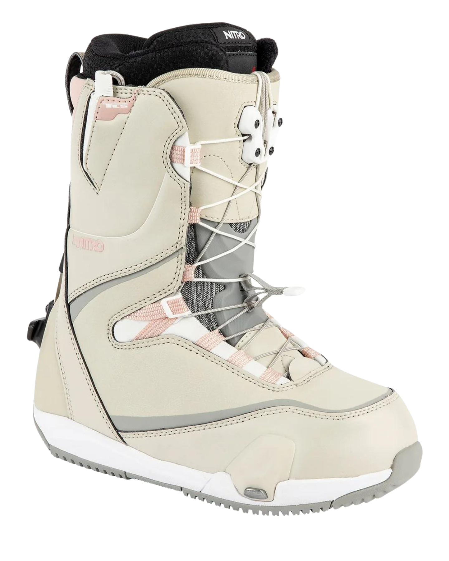 Nitro Cave Tls Women's Step On Snowboard Boots - Sand-Rose - 2024 Snowboard Boots - Trojan Wake Ski Snow