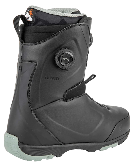 Nitro Club BOA Snowboard Boots – Black Unisex Snowboard Boots - Trojan Wake Ski Snow
