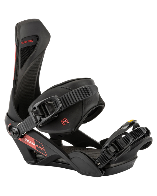 Nitro Men's Team Pro Snowboard Bindings - Black/Red Men's Snowboard Bindings - Trojan Wake Ski Snow