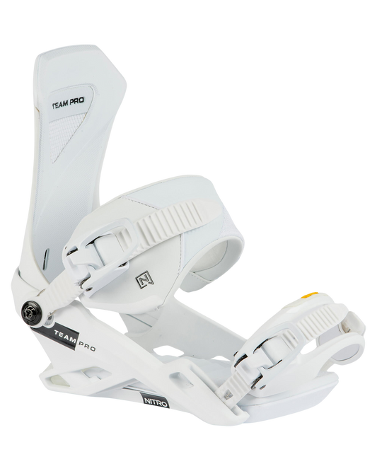 Nitro Team Pro Snowboard Bindings - Pro White - 2024 Snowboard Bindings - Trojan Wake Ski Snow