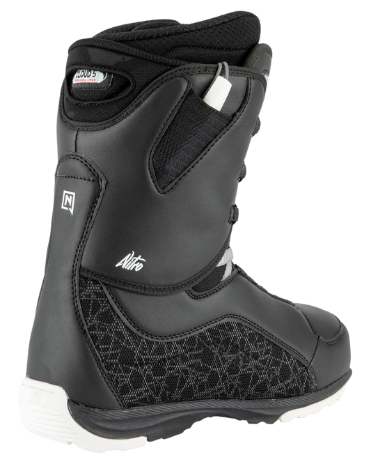 Nitro Women's Futura Tls Snowboard Boots - Black/White Women's Snowboard Boots - Trojan Wake Ski Snow