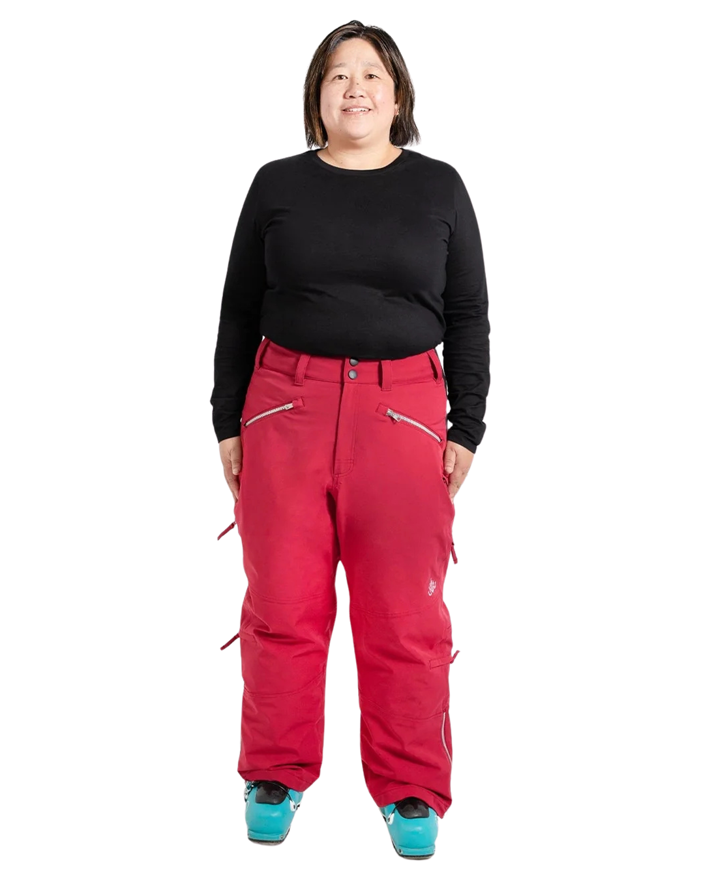 Nobody's Princess Mila Women's (Short) Snow Pant - Raspberry Women's Snow Pants - Trojan Wake Ski Snow
