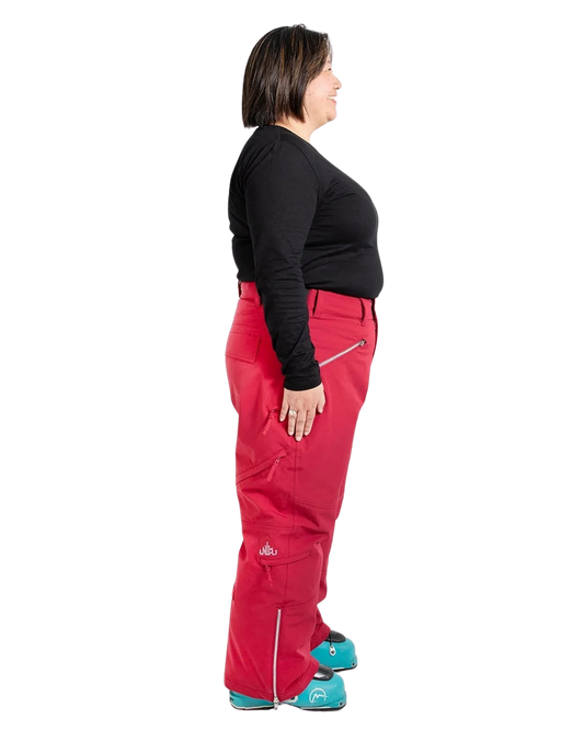 Nobody's Princess Mila Women's (Short) Snow Pant - Raspberry Women's Snow Pants - Trojan Wake Ski Snow