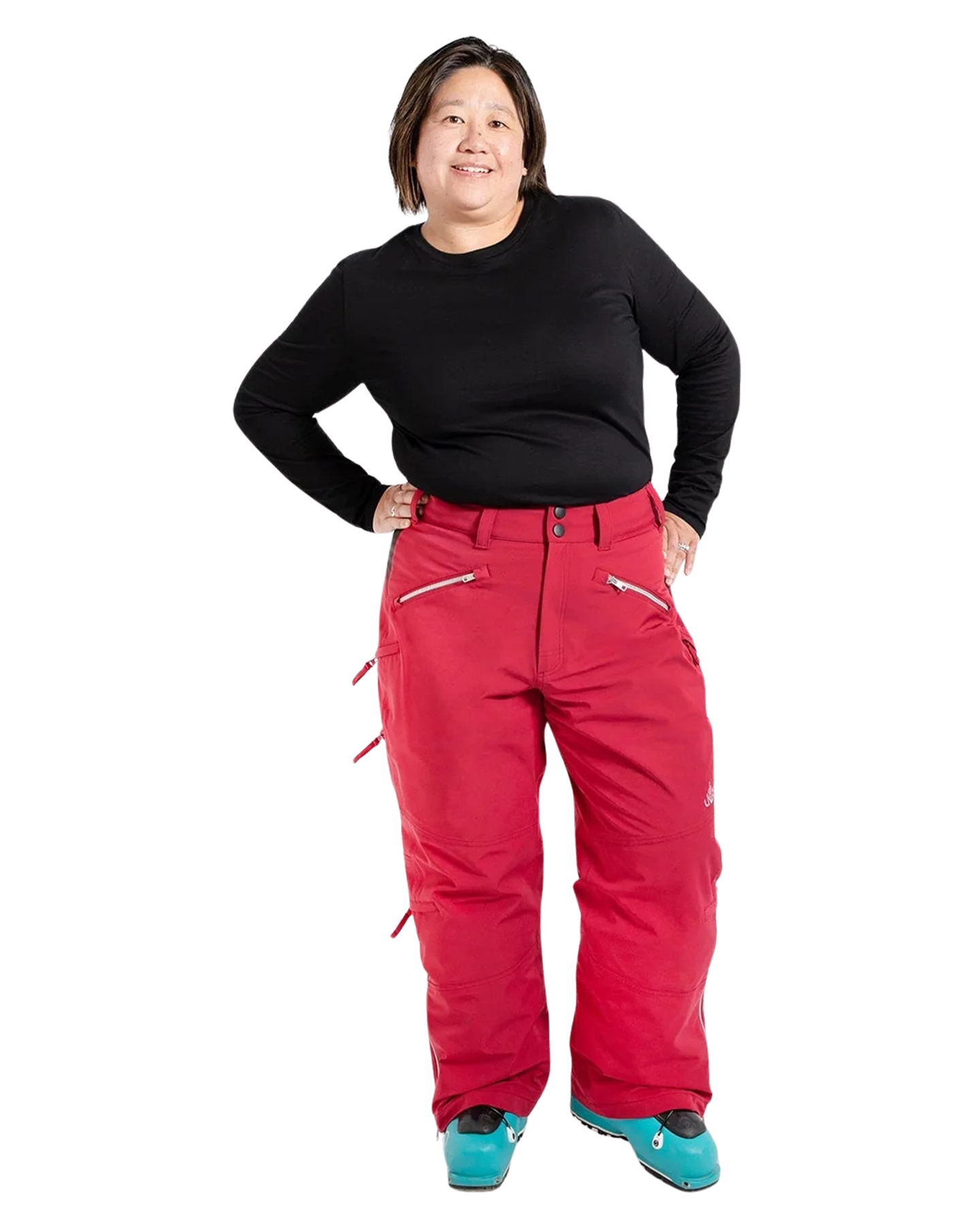 Nobody's Princess Mila Women's (Short) Snow Pant - Raspberry Women's Snow Pants - Trojan Wake Ski Snow