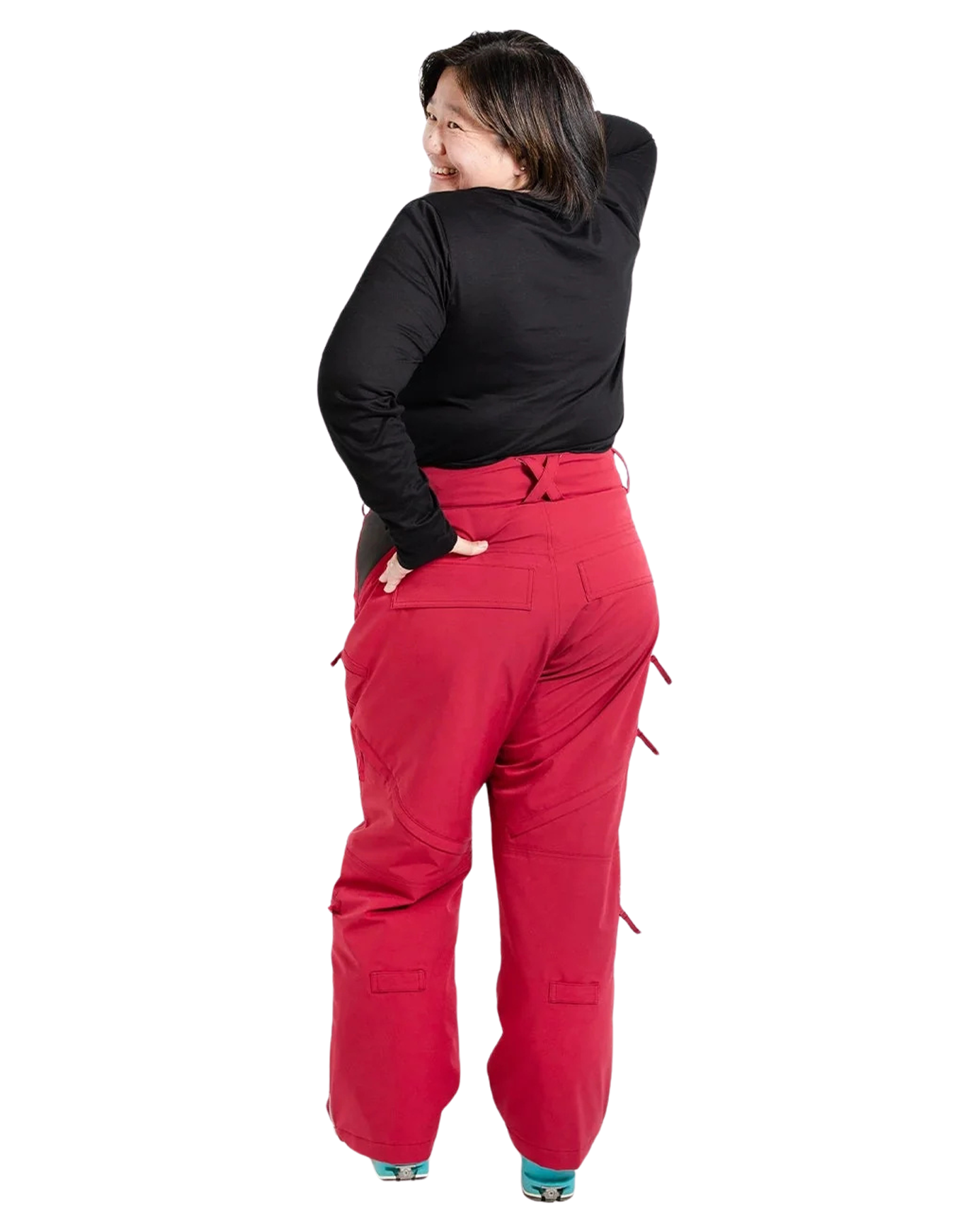 Nobody's Princess Mila Women's (Short) Snow Pant - Raspberry Women's Snow Pants - Trojan Wake Ski Snow