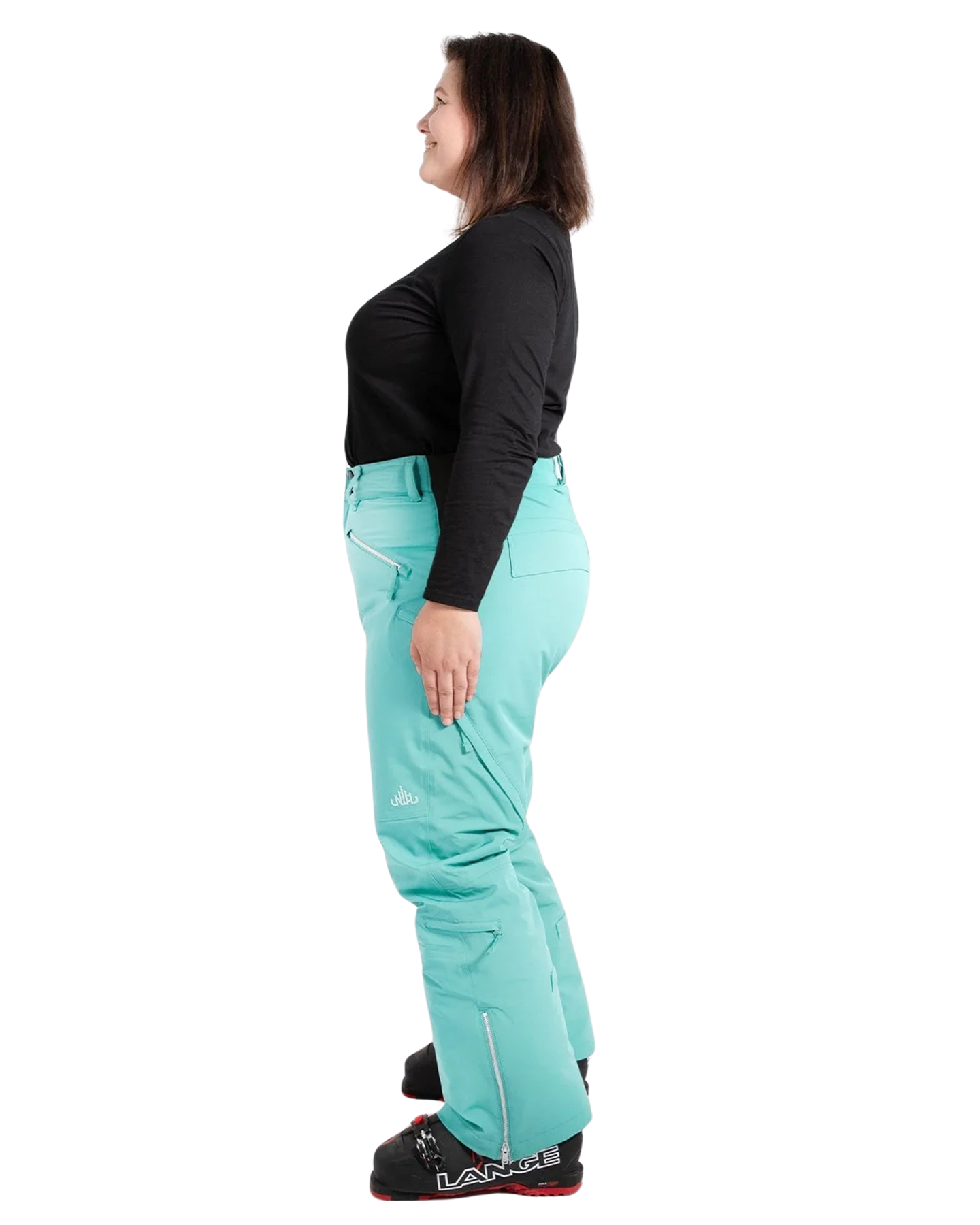 Nobody's Princess Zali Women's (Short) Snow Pant - Aqua Women's Snow Pants - Trojan Wake Ski Snow