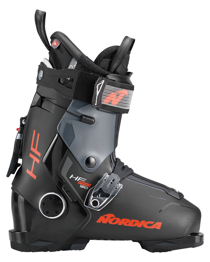 Nordica HF Pro 120 Ski Boots  - Black/Red Snow Ski Boots - Trojan Wake Ski Snow