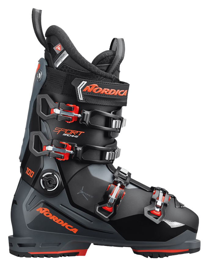 Nordica Sportmachine 3 100 (GW) Ski Boots - Black/Grey/Red - 2023 Snow Ski Boots - Trojan Wake Ski Snow