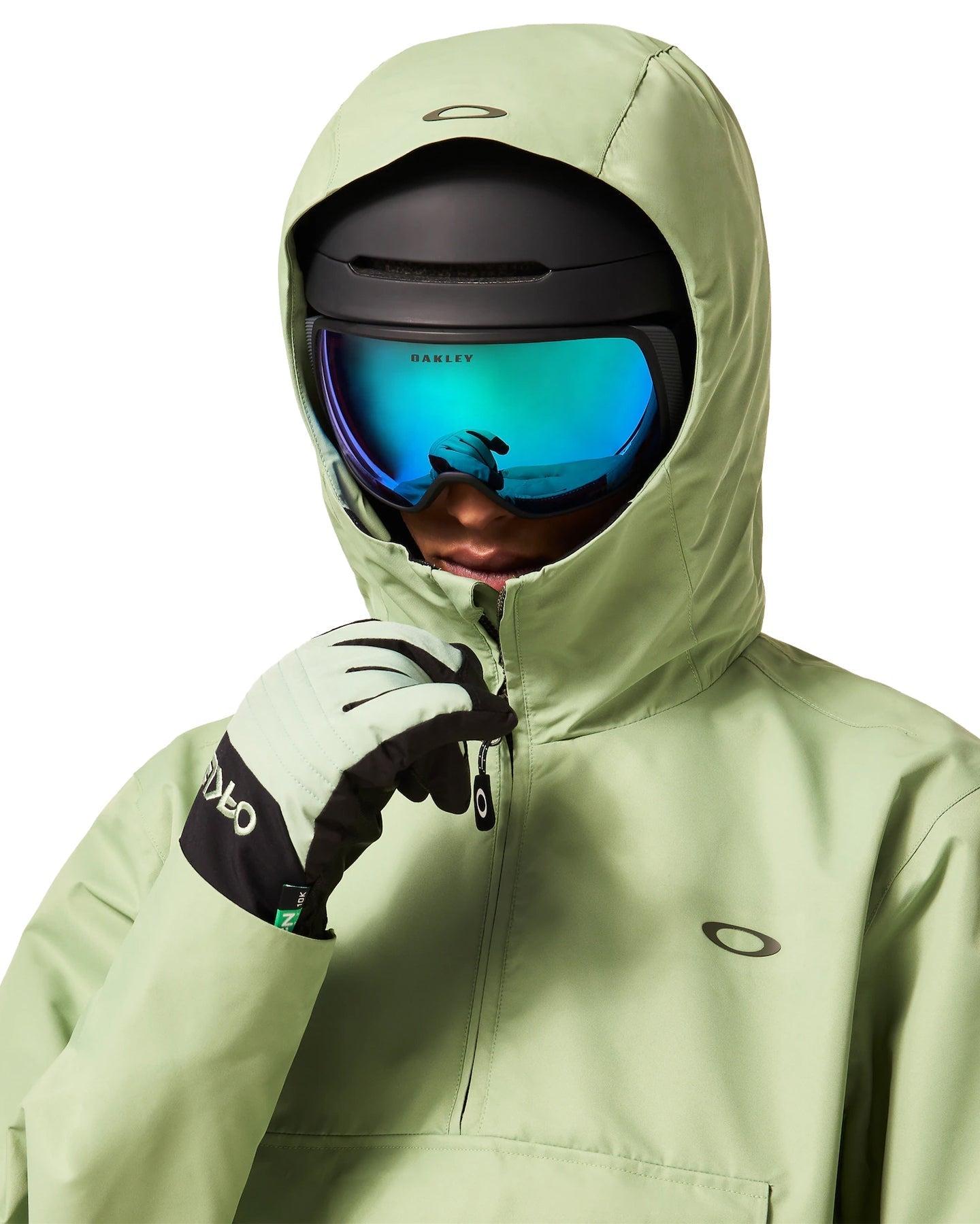 Oakley Divisional Rc Shell Anorak - New Jade Snow Jackets - Trojan Wake Ski Snow