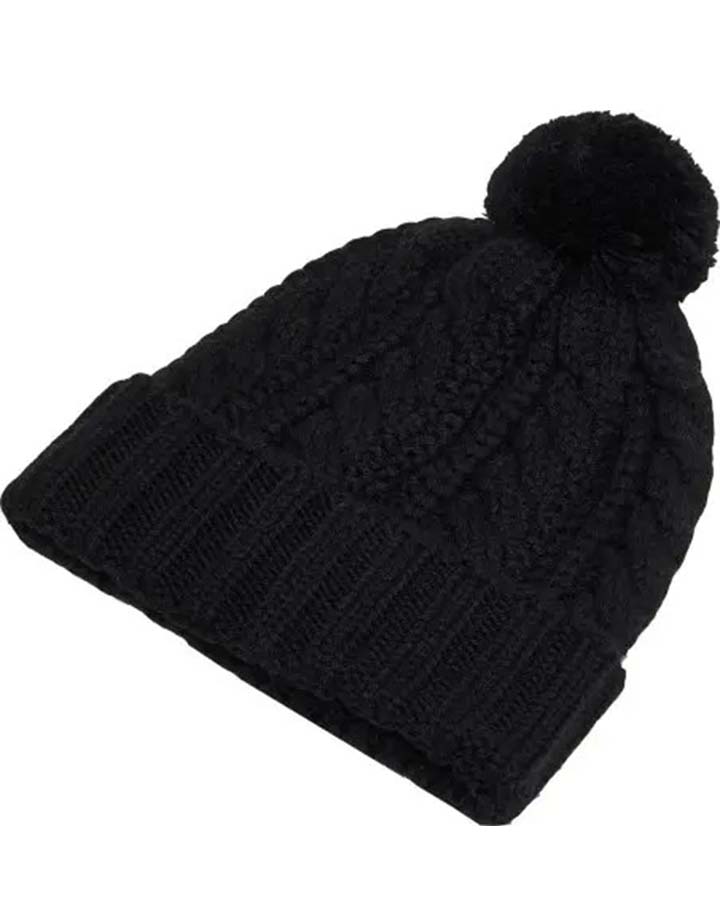 Oakley Harper Pom Beanie - Blackout Beanies - Trojan Wake Ski Snow