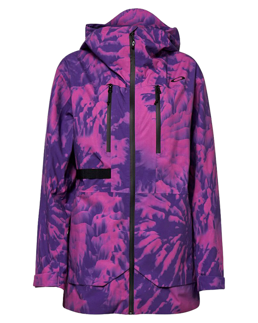 Oakley Juno Shell Snow Jacket - Purple Mountain Td Print Snow Jackets - Trojan Wake Ski Snow