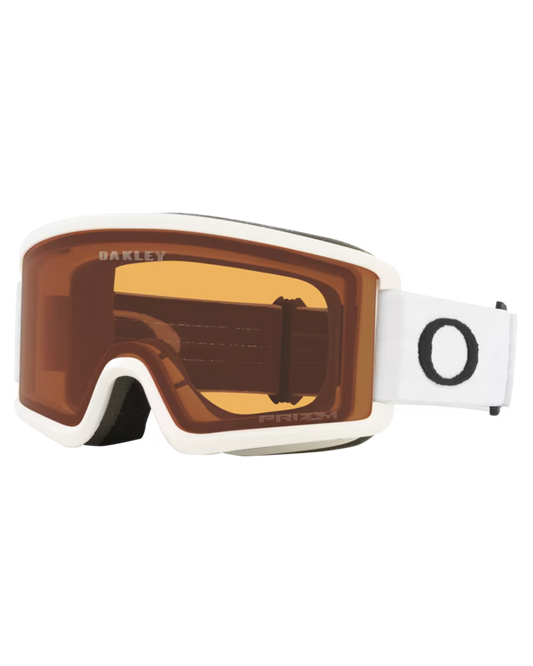 Oakley Target Line S Snow Goggles - Matte White w/ PRIZM Snow Persimmon Men's Snow Goggles - SnowSkiersWarehouse