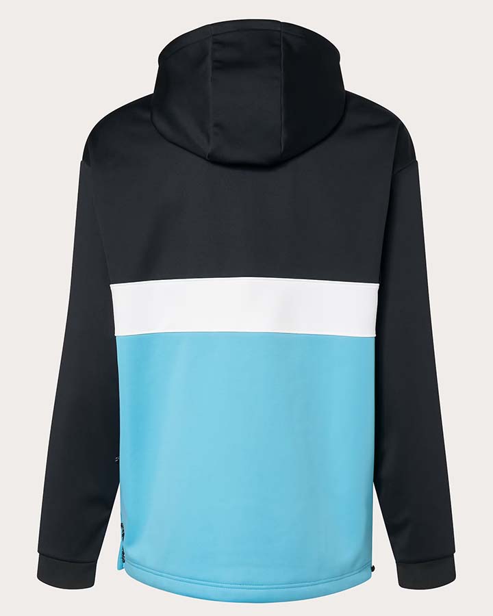 Oakley Tnp Nose Grab Softshell Hoodie - Black/Bright Blue Hoodies & Sweatshirts - Trojan Wake Ski Snow