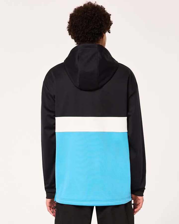 Oakley Tnp Nose Grab Softshell Hoodie - Black/Bright Blue Hoodies & Sweatshirts - Trojan Wake Ski Snow