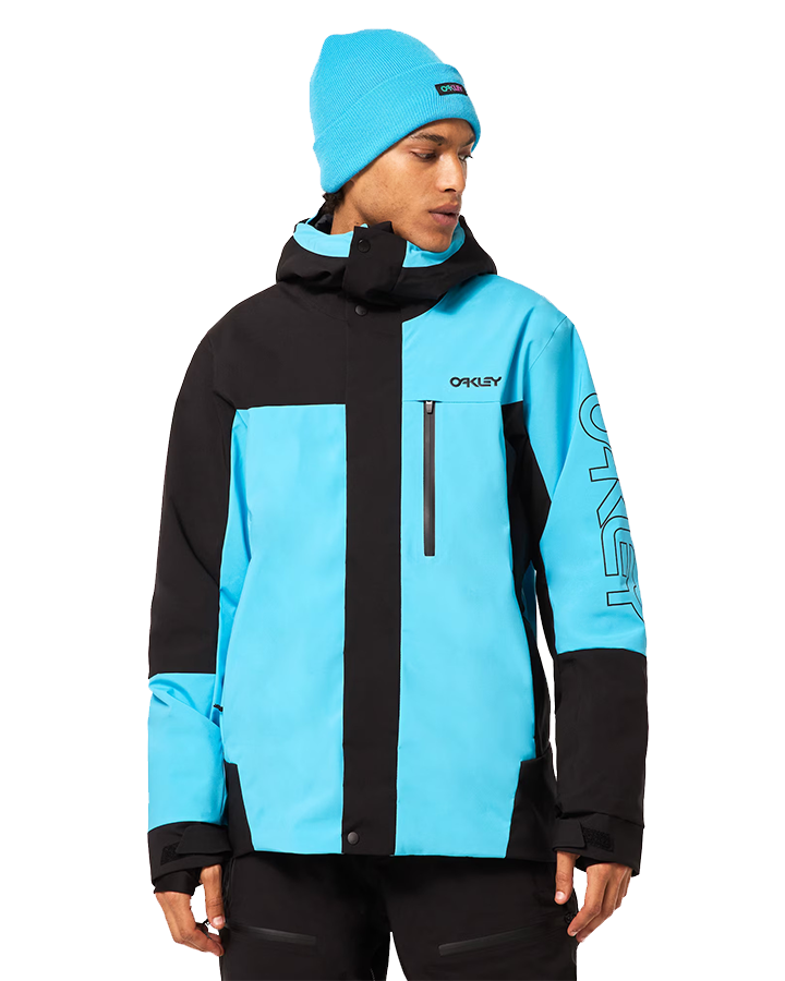 Oakley Tnp Tbt Insulated Jacket - Black/Bright Blue Snow Jackets - Trojan Wake Ski Snow