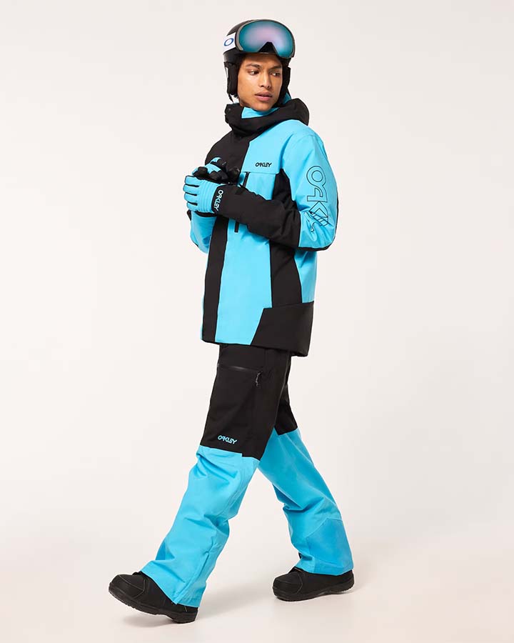 Oakley Tnp Tbt Insulated Jacket - Black/Bright Blue Snow Jackets - Trojan Wake Ski Snow