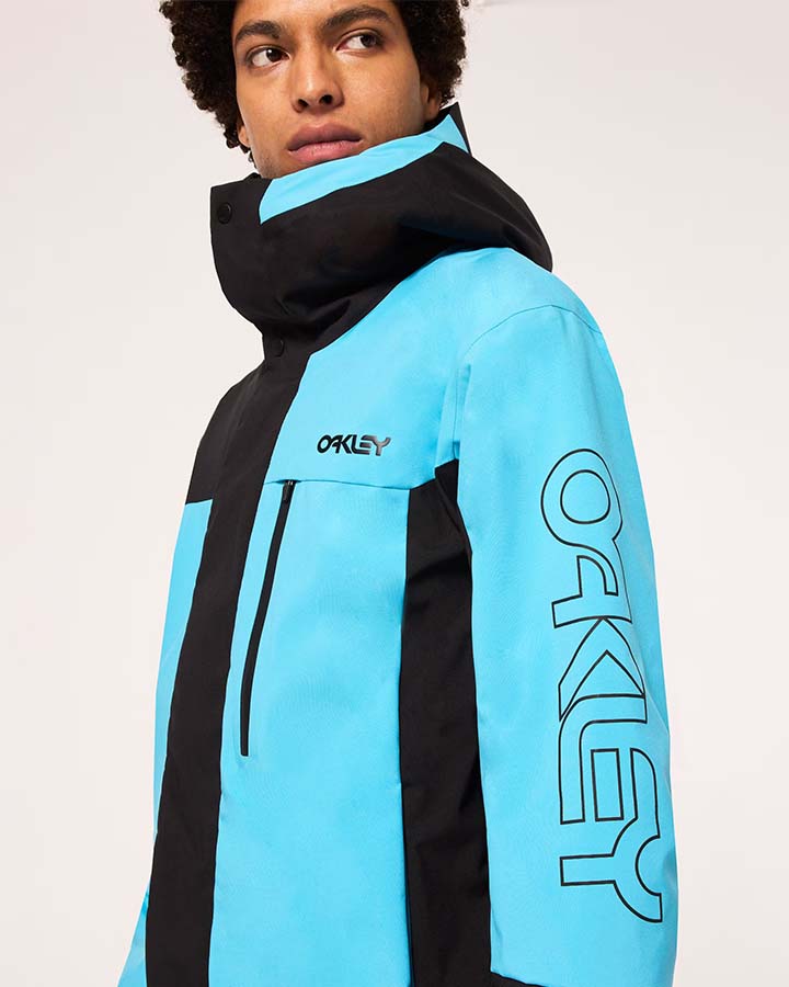 Oakley Tnp Tbt Insulated Jacket - Black/Bright Blue Snow Jackets - Trojan Wake Ski Snow