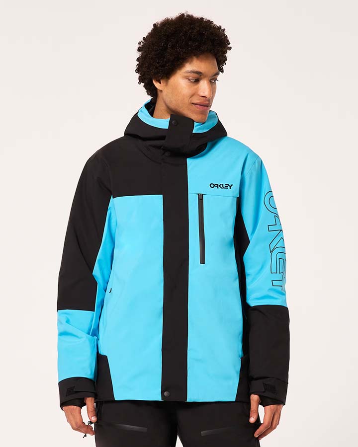 Oakley Tnp Tbt Insulated Jacket - Black/Bright Blue Snow Jackets - Trojan Wake Ski Snow