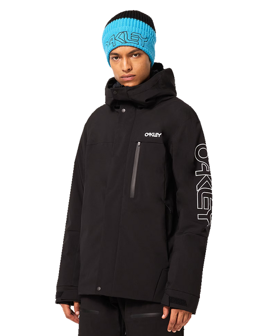 Oakley Tnp Tbt Insulated Jacket - Black/White Logo Snow Jackets - Trojan Wake Ski Snow