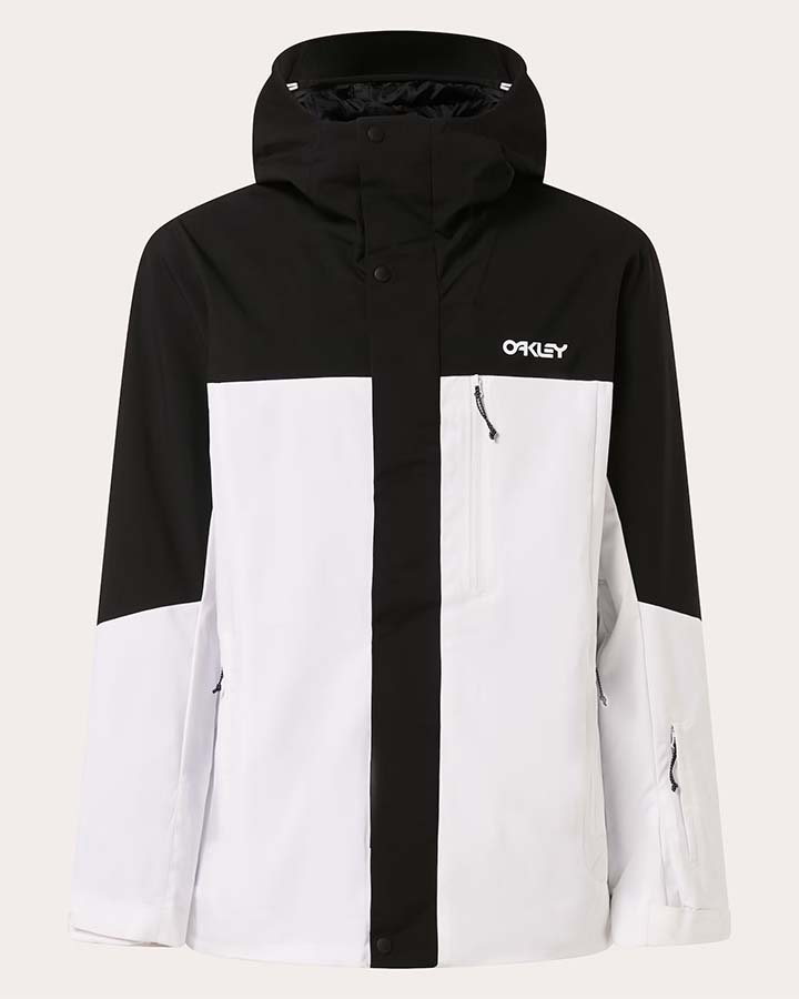 Oakley Tnp Tbt Shell Jacket - White/Black Snow Jackets - Trojan Wake Ski Snow