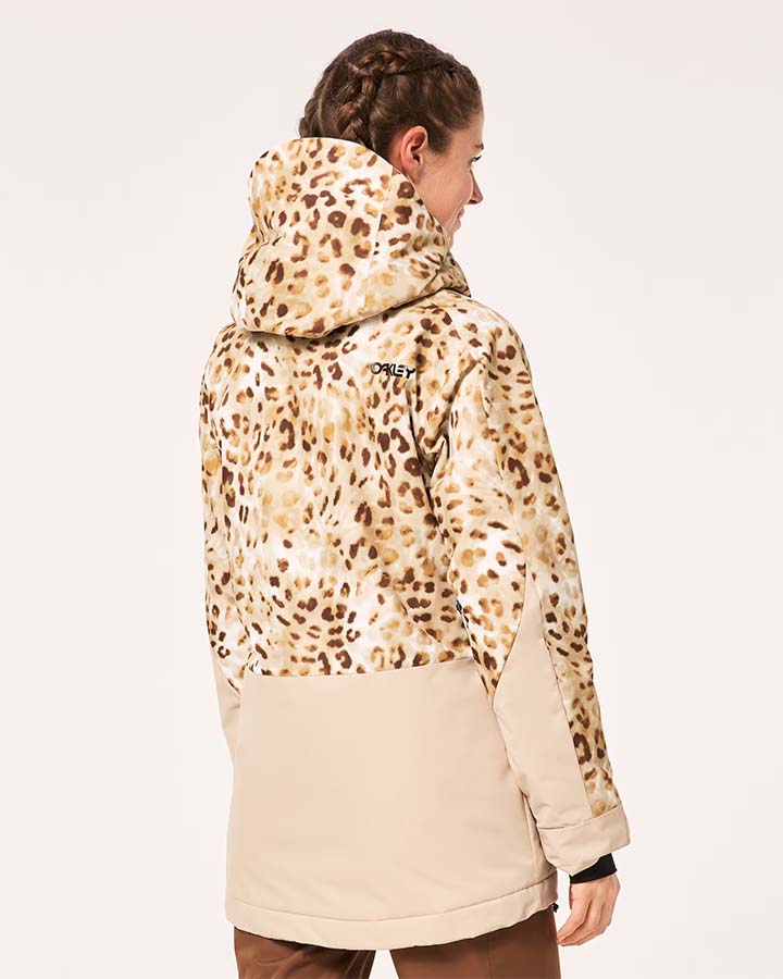 Oakley Women's Tnp Tbt Insulated Jacket - Cheeta Td Print Snow Jackets - Trojan Wake Ski Snow