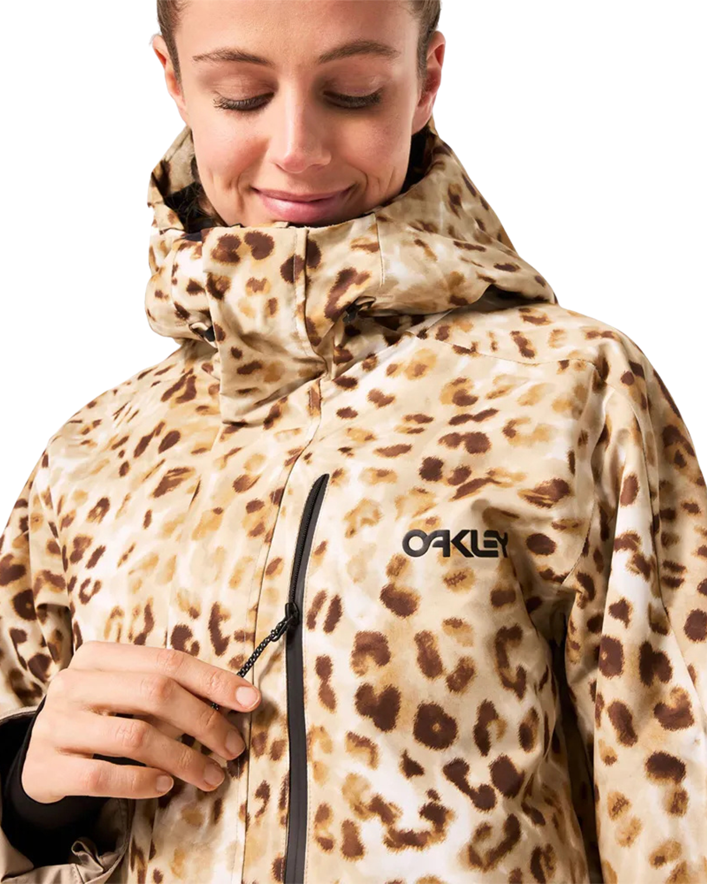 Oakley Women's Tnp Tbt Insulated Jacket - Cheeta Td Print Women's Snow Jackets - Trojan Wake Ski Snow