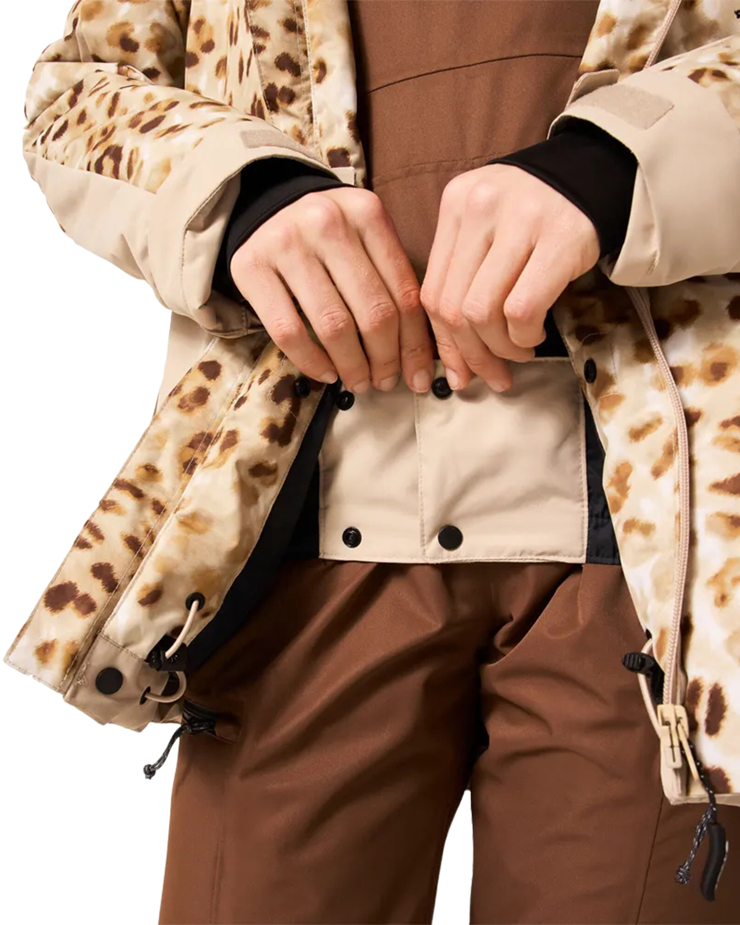 Oakley Women's Tnp Tbt Insulated Jacket - Cheeta Td Print Women's Snow Jackets - Trojan Wake Ski Snow