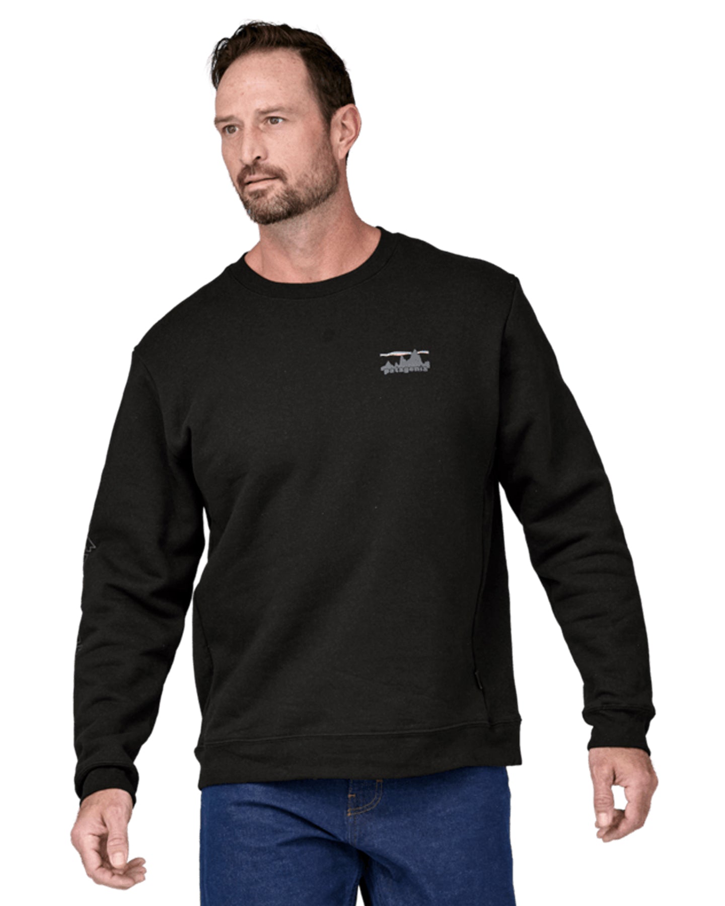 Patagonia '73 Skyline Uprisal Crew Sweatshirt - Ink Black Hoodies & Sweatshirts - Trojan Wake Ski Snow