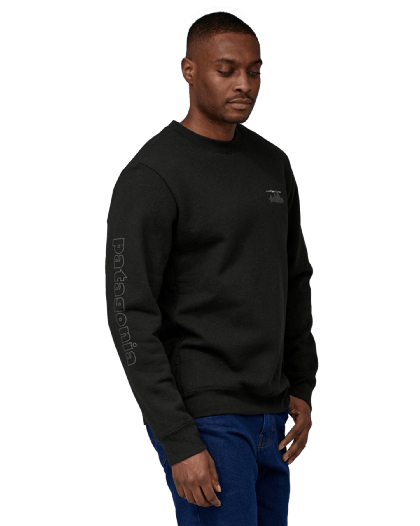 Patagonia '73 Skyline Uprisal Crew Sweatshirt - Ink Black Hoodies & Sweatshirts - Trojan Wake Ski Snow