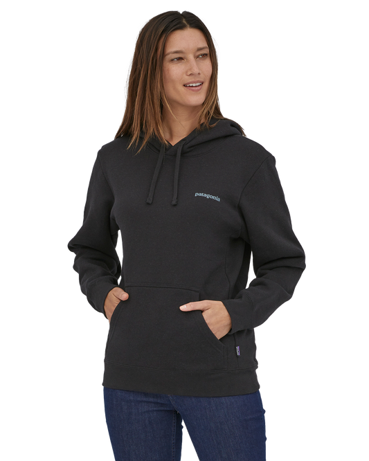 Patagonia Fitz Roy Icon Uprisal Hoodie - Ink Black Hoodies & Sweatshirts - Trojan Wake Ski Snow