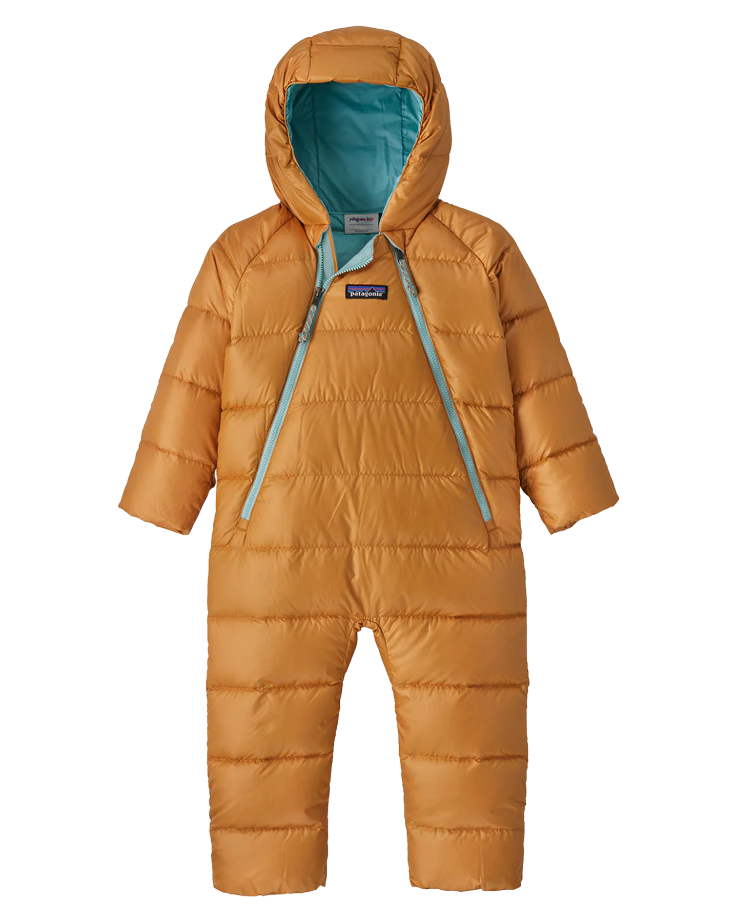 Patagonia Hi-Loft Down Sweater Infant's Bunting - Dried Mango Onesies - Trojan Wake Ski Snow