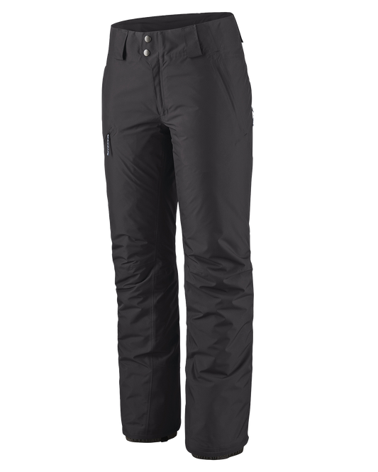 Patagonia Insulated Powder Town Women's Snow Pants - Black - 2024 Women's Snow Pants - SnowSkiersWarehouse