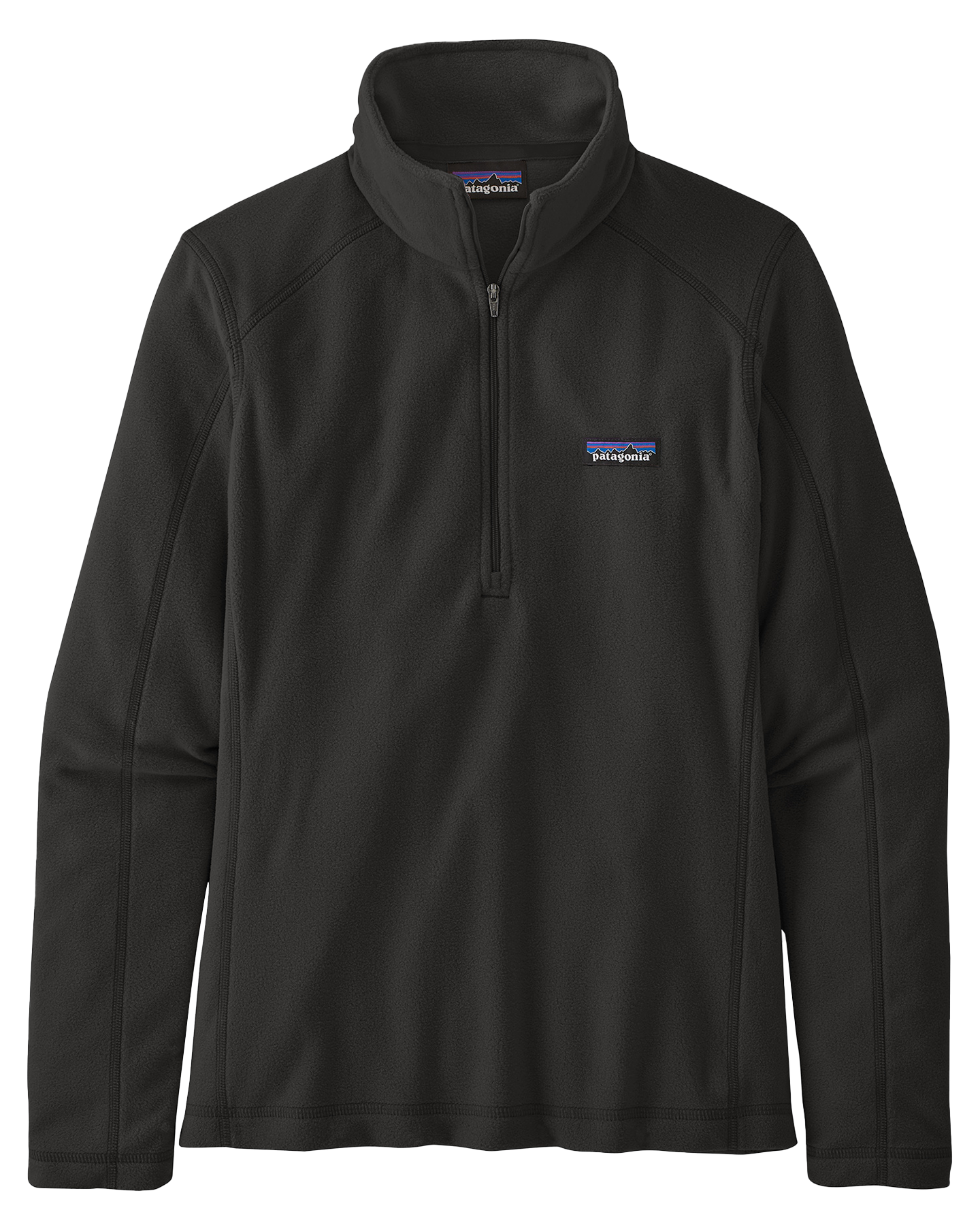 Patagonia Micro D Women's 1/4 Zip - Black Hoodies & Sweatshirts - Trojan Wake Ski Snow