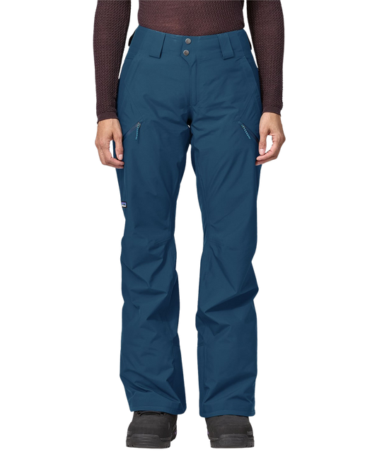 Patagonia Women's Powder Town Pants - Lagom Blue Women's Snow Pants - Trojan Wake Ski Snow