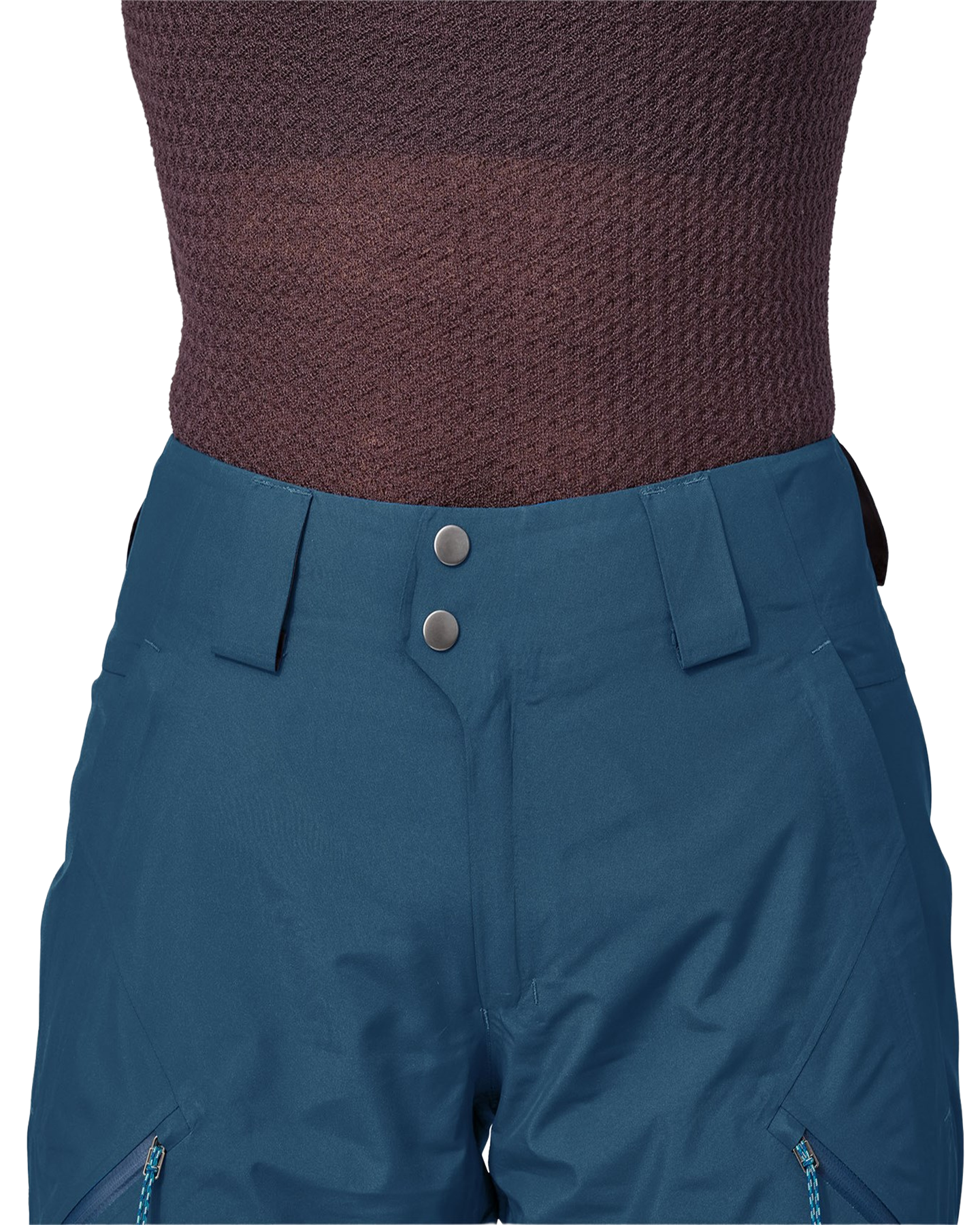 Patagonia Women's Powder Town Pants - Lagom Blue Women's Snow Pants - Trojan Wake Ski Snow