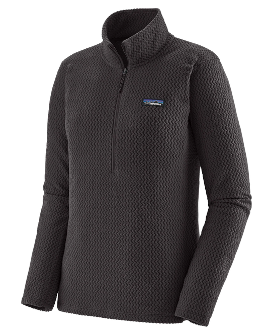 Patagonia R1 Air Women's Zip-Neck - Black Jackets - Trojan Wake Ski Snow