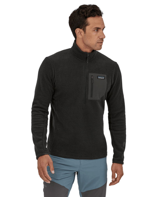 Patagonia R1 Air Zip-Neck - Black Hoodies & Sweatshirts - Trojan Wake Ski Snow